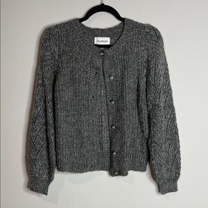 Heartloom | Women’s Charcoal Cable Knit Cardigan Size Small